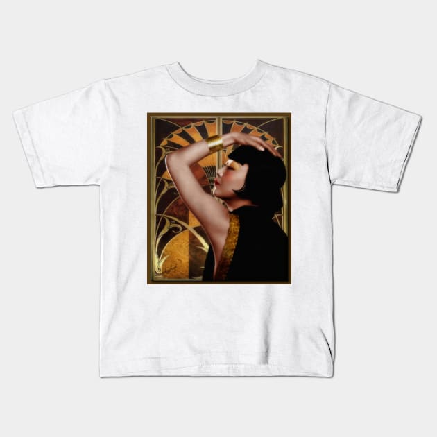 Anna May Wong Kids T-Shirt by rgerhard